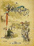 Carl Larsson titelbild till nodhjalpstidningen fran seinens strandl Spain oil painting artist